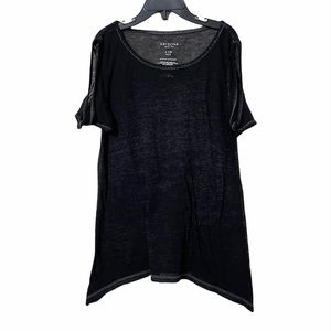 Arizona Girls Black Cold Shoulder Shirt